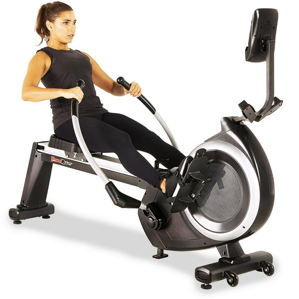 stationary bike and rowing machine