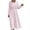 Multicolor, variant on GUACER Striped Midi Dresses for Women Crewneck Long Sleeve Smocked Waist A-Line Casual Dresses for Lounge Vacation