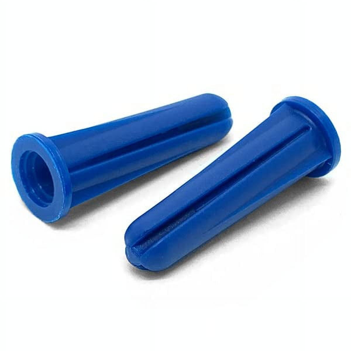 Pieces) #4#6#8 x 3/4" Conical Plastic Drywall Anchor Blue