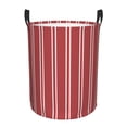 thumbnail image 6 of Lsque Stripes Red White pattern Laundry Hamper Basket, Tall Woven Rope Hamper Basket for Clothes, Lightweight Storage Basket, Collapsible Waterproof-Small, 6 of 8