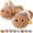 Bear, variant on Unisex Novelty Cute Plush Animal Pig Frog Duck Chicken Koala Turtle Slippers Fuzzy Memory Foam Slides Fluffy Winter Warm House Shoes, Exquisite Christmas Gifts for Family Friends