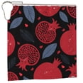 thumbnail image 2 of DouZhe Red Pomegranate Fruits Pattern Shower Curtain, Waterproof Bath Curtains for Bathroom Decorations, 72 x 72 inches, 2 of 7