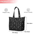thumbnail image 4 of Black White Gothic Cat Skull Moon Pattern Travel Tote Bags for Women Carry On,Large Weekender Bags for Women Travel,Multi Functional Duffle Bag for Work,Shopping,Sports, 4 of 5