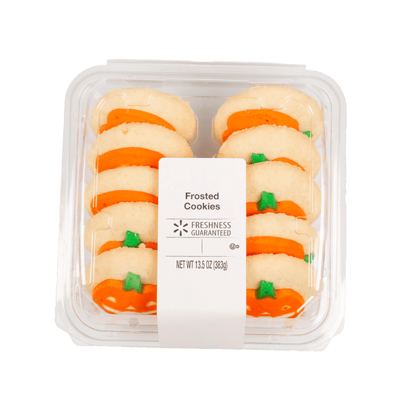 Freshness Guaranteed Pumpkin Frosted Cookies, 13.5 oz, 10 Count