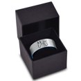 thumbnail image 3 of Tungsten Deer Staring Doe Love Engraved Band Ring 8mm Men Women Comfort Fit Blue Flat Cut Brushed Gray Polished, 3 of 4