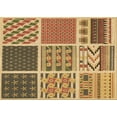 thumbnail image 1 of Ahgly Company Machine Washable Indoor Rectangle Transitional Saddle Brown Area Rugs, 8' x 10', 1 of 7