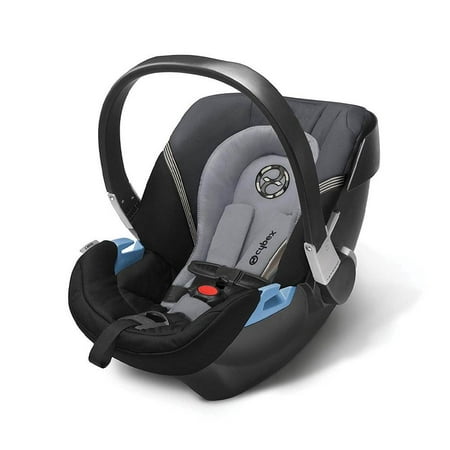 gb POCKIT GO Folding Car Seat Carrier, Satin Black & CYBEX Aton 2 Car Seat