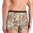 thumbnail image 4 of KLL Woodland Animals in Neutral Tones Men's Cotton Boxer Briefs Underwear-Medium, 4 of 7