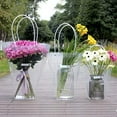 thumbnail image 3 of Namzi Clear Flower Bouquet Bags with Handle Florist Shop Packaging Supplies, 5 Pcs (5.1 * 10.2 * 13.8inch), 3 of 4