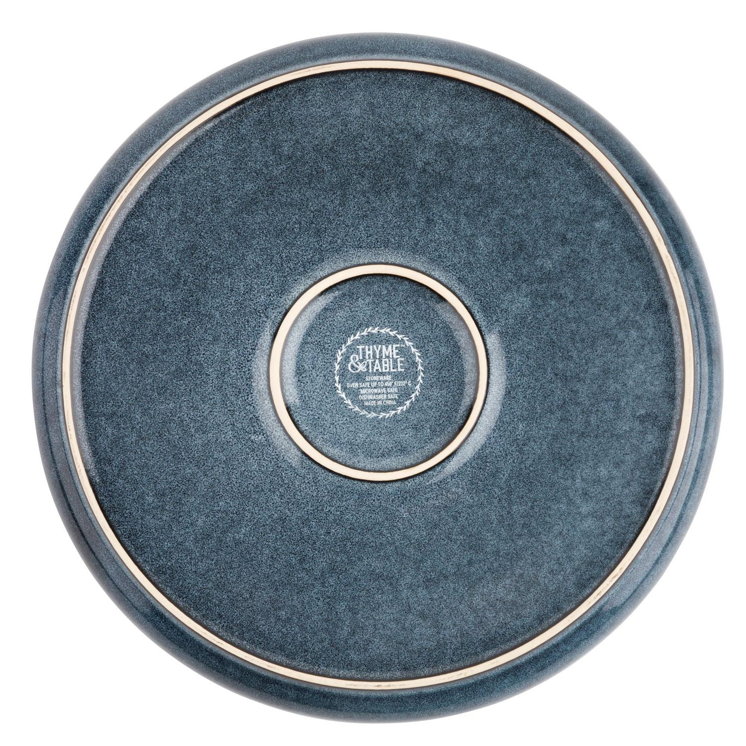 Thyme & Table Stoneware Round Dinner Plate, Atlantic Blue, Dinnerware