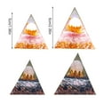 thumbnail image 3 of Moyic Hermosos adornos de cristal piramidal, piedras, bolas de piedra trituradas, artesanías, herramienta generadora de energía Reiki, Artesanía Tipo 2, 2> 5 cm 5 cm, 3 of 6