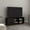 Black, variant on Adel 51" Wide TV Stand with One Door Cabinet, Four Open Shelves, Modern Media Console