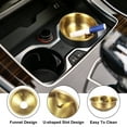 thumbnail image 5 of Car Ashtray Stainless Steel Smokeless Smell Windproof Portable Mini Cup Holder Cigarette Ashtray Butt Bucket for Car Home Office, Silver, 5 of 7