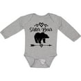 thumbnail image 3 of Inktastic Sister Bear Native Arrow Girls Long Sleeve Baby Bodysuit, 3 of 5