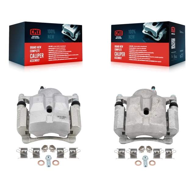 CMX Front Disc Brake Caliper Assembly Left Right Side (Driver Passenger) Kit for Car Toyota Corolla Prius Prime Lexus CT200h Plug-In KBC-100253