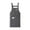 Gray, variant on Chef Kitchen Apron For Men & Women Durable Cotton Household Apron Zipper Large Pocket