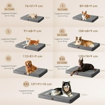 Orthopedic  Dog Bed with Removable Cover for Large Dogs, , 41x27