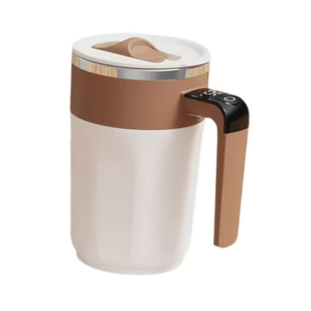 Elodie Auto Stirring Coffee Mug Automatic Mixing Cup for Backpacking Travel Camping brown