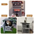 thumbnail image 5 of Outdoor Cat House 2-Story Feral Animals Shelter Cat Enclosure with Window & Waterproof Roof, 5 of 7