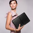 thumbnail image 4 of Shockproof Laptop Case PU Leather Carrying Book Folio Protective Stand Cover Sleeve Case For Macbook Pro, 4 of 9