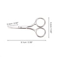 thumbnail image 2 of Unique Bargains 1 Pc Fine-edged Scissors Facial Hair Bedroom Silver Tone, 2 of 5