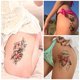 thumbnail image 4 of 6 uds arte tatuaje falso impermeable flor desechable tatuaje pegatinas para niños niñas, 4 of 9