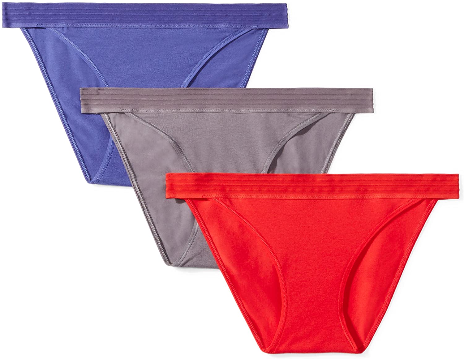 Women's Sporty Cotton String Bikini Underwear, 3 Pack