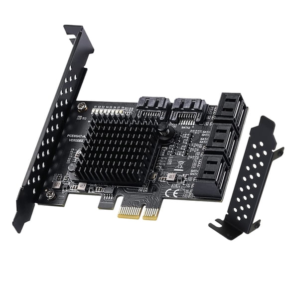 PCIE to 8Port SATA3.0 Controller Expansion Board Marvell 88SE92xx JMB5XX