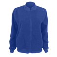 thumbnail image 2 of Women's Faux Fur Long Sleeve Casual Sherpa Zipper Clip Bomber Jacket, 2 of 19