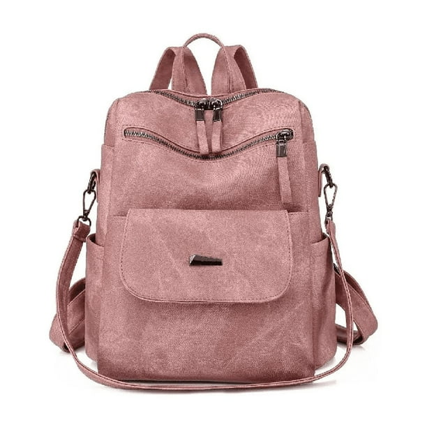Mochila multiuso Los Misterios Mochila Moda LMB10002 color rosa diseño lisa 11L