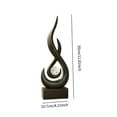 thumbnail image 3 of CarpNettore Abstract Fire Statue Desktop Ornament Craft Keepsake Resin Flame Figurine Modern Art Sculpture for Cabinet Living Room Indoor Ornament Figurine Craft Knick Knack Resin Figurine for, 3 of 8