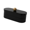 thumbnail image 2 of Estuche portátil de doble capa para manualidades, soporte para moños y joyas negro, 2 of 9