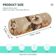 thumbnail image 3 of Cylindrical Pillow Decorative Neck Roll Pillow with Removable Washable Cover Roll Pillow for Knee Leg Neck Dog Dressed in Halloween Costumes, 3 of 7