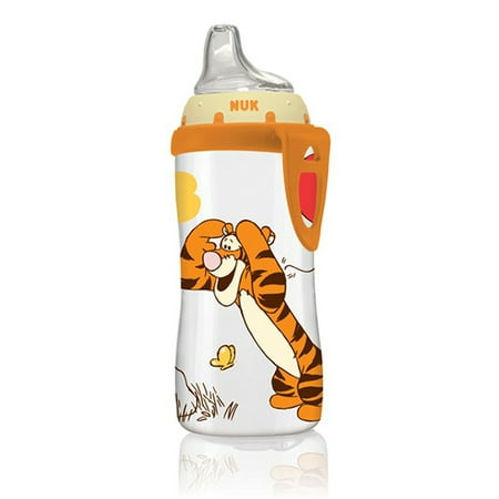 NUK - Disney Winnie the Pooh 10oz Silicone Spout Active Cup, (Best Sippy Cups For 4 Month Old Baby)