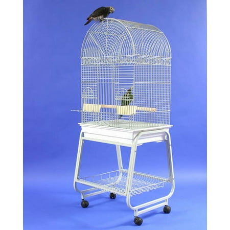 A Cage Co. Dome Top Bird Cage with Plastic Base and Stand