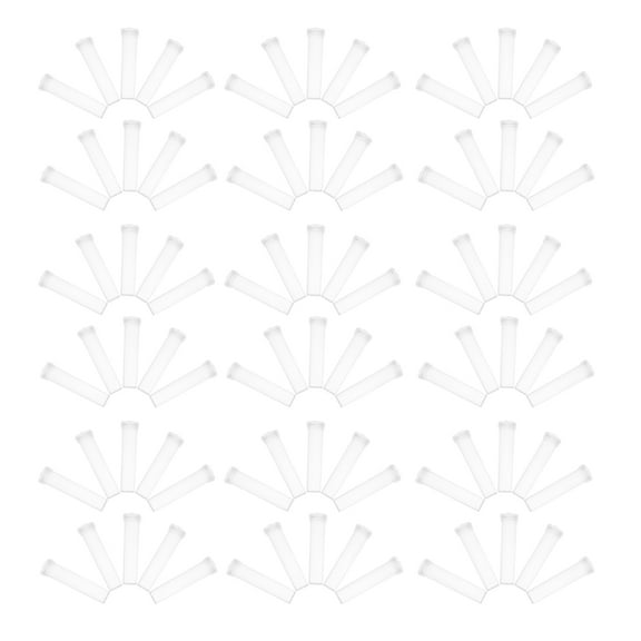 TABLZONE 100pcs Clear Plastic Propagation Tubes for Plant Cuttings Hydration Maintenance Mini Flower for Office and Florists