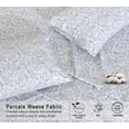 thumbnail image 6 of RUVANTI 100% Organic Cotton Sheets - Full Size bed sheet - 4 Piece Percale Weave Bedding, Crisp, Cooling & Breathable, Soft & Durable, 16" Deep Pocket, Hotel Quality Sábanas - Ornate Oasis, 6 of 7