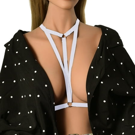 

Women Exotic Lingerie Soft Breathable Elastic Chain Black Bra Daily Comfy Leisure Holiday Party Vacation Sleepwear Underwear Gifts To Lovers