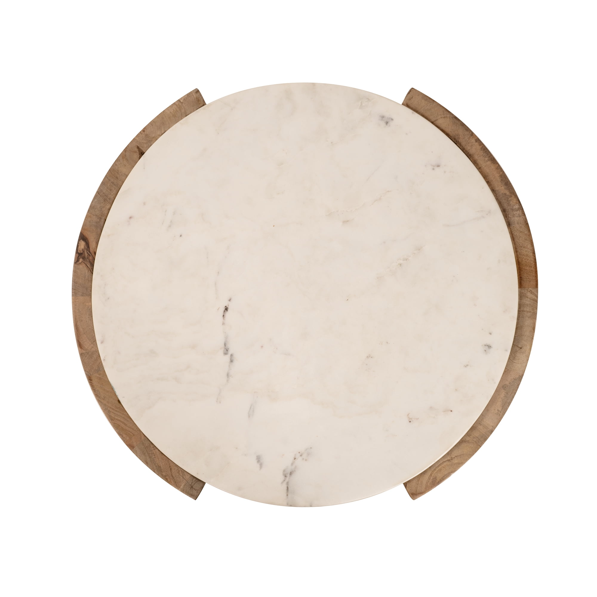 Oakridge Vintage Harlequin Patterned Marble Top Side Table