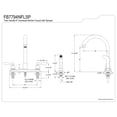 thumbnail image 2 of Kingston FB7794NFLSP NuWave French Two-Handle 4-Hole 8" Centerset Kitchen Faucet with Side Sprayer in Black Stainless, 2 of 4