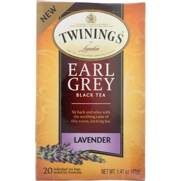 Twining Tea KHLV00273271 Lavender Earl Grey Black Tea, 1.41 oz