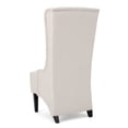 thumbnail image 3 of Noble House Ivette Contemporary Fabric Dining Chair, Beige, Matte Black, 3 of 13