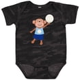 thumbnail image 3 of Inktastic Volleyball Player Boys Cute Monkey Boys Baby Bodysuit, 3 of 5