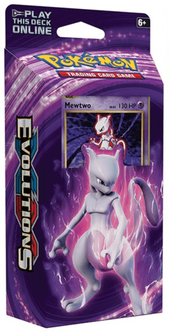 Mewtwo Mayhem Theme Deck Pokemon XY Evolutions TCG 60 Card 2016 for sale online 