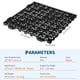 thumbnail image 2 of Yeshouse Paquete de 50 baldosas entrelazadas para suelo, 30 x 30 cm, de PVC suave, antideslizantes, con orificios de drenaje, cojín modular impermeable para gimnasio, cocina, piscina y garaje, 2 of 3