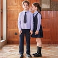 thumbnail image 3 of CUSTG Boys Outfit Sets Formal Outfit Sets Elegant Gentleman Vest And Trousers School Academic Style Ensemble Easy Movement Back To School Summer Outfit Sets, 3 of 8
