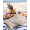 thumbnail image 3 of Pack of 2 Outdoor Pillow Covers, Palm Tree Geometric Rectangle Waterproof Square Throw Pillowcase Cushion Decorative Pillow Covers for Couch Patio Tent, 16x16 in, 3 of 6