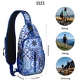 thumbnail image 5 of Crossbody Sling Bag Hiking Casual Sport Daypack Bohemian Tribal Crossbody Bag for Travel Chest Bag Small Backpack for Women Men, 5 of 6