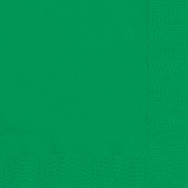 Green Paper Luncheon Napkins, 6.5in, 20ct
