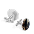 thumbnail image 3 of Crow Men's Stainless Steel Cufflinks for Dress Shirts - Versatile Style for Any Occasion, 3 of 6